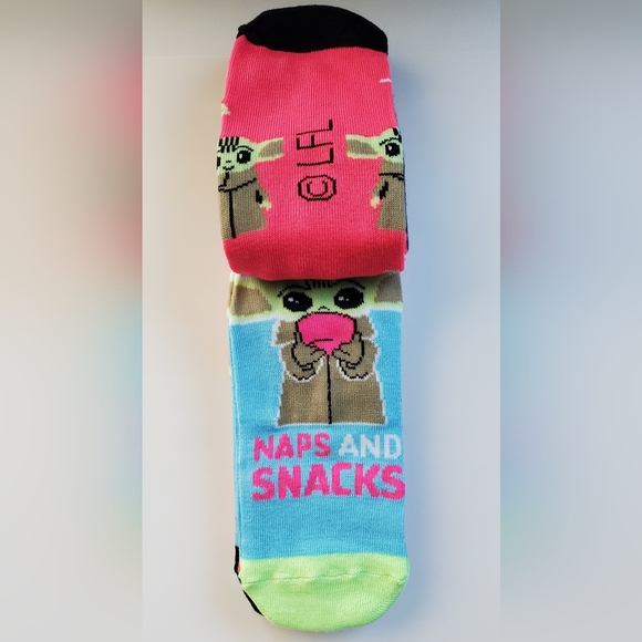 Baby Yoda Socks Ladies 6-Pair No-Show MultiColor Polyester. Shoe Sz. 4 - 10 NWT - Picture 4 of 7